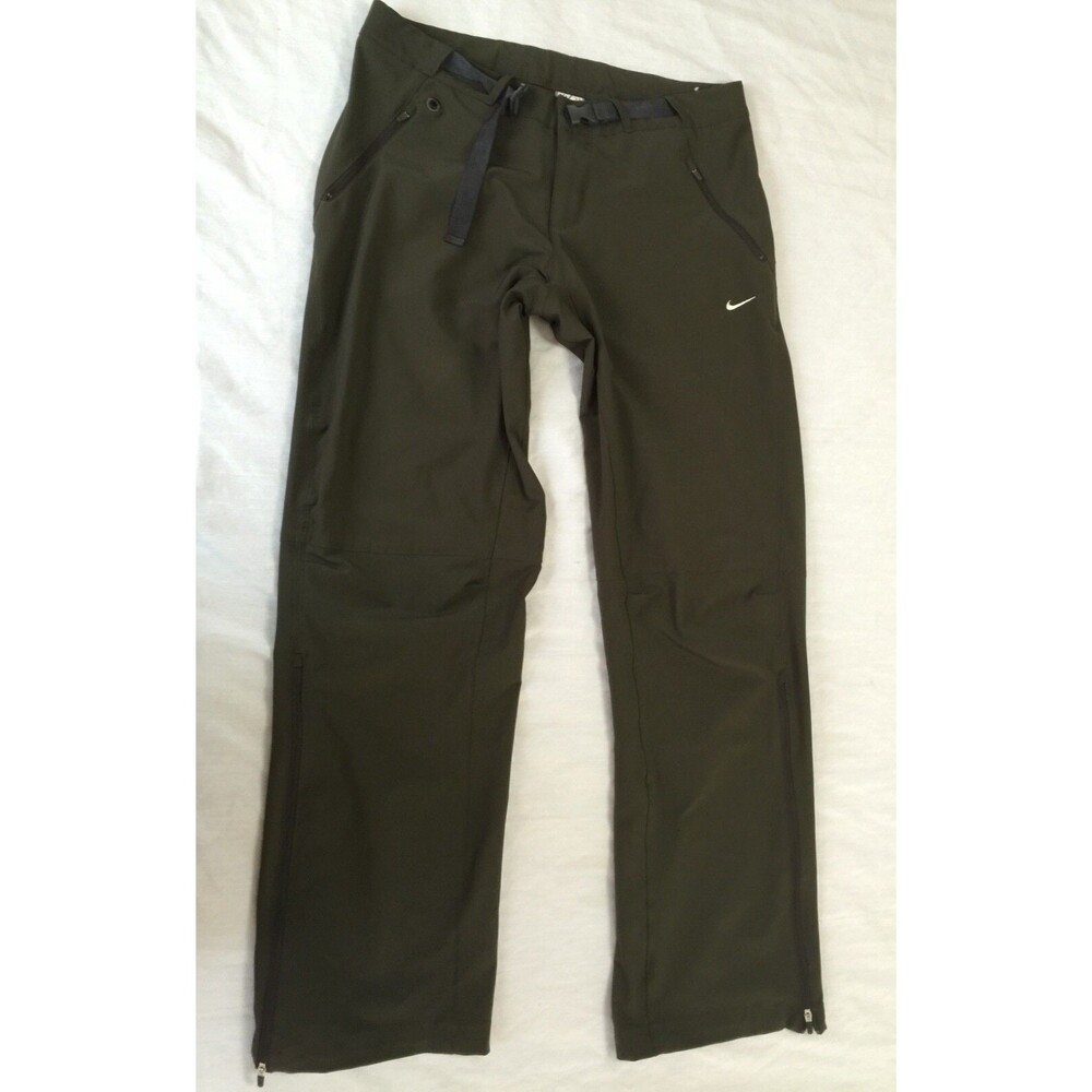 NIKE FIT DRY WOMENS ATHLETIC BELTED PANTS SIZE M 8-10